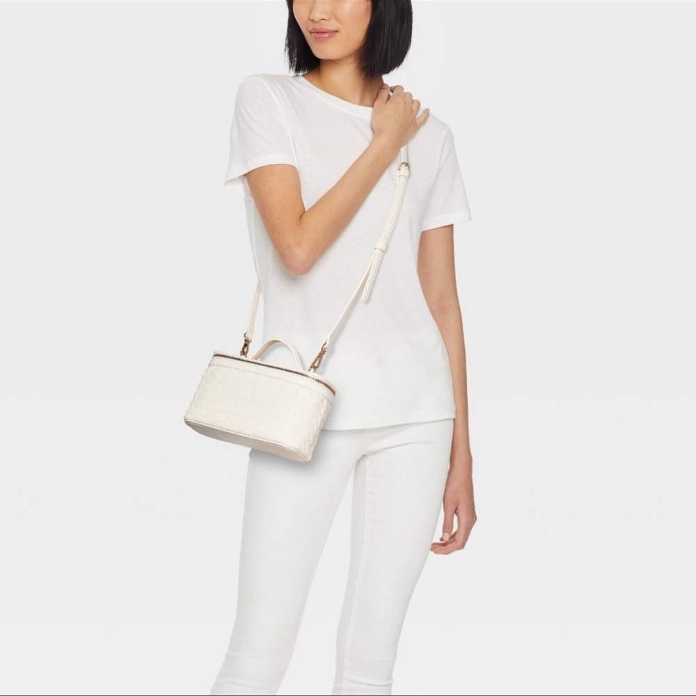 Vanity bag Elegant Cream Woven - Picture 3 of 3